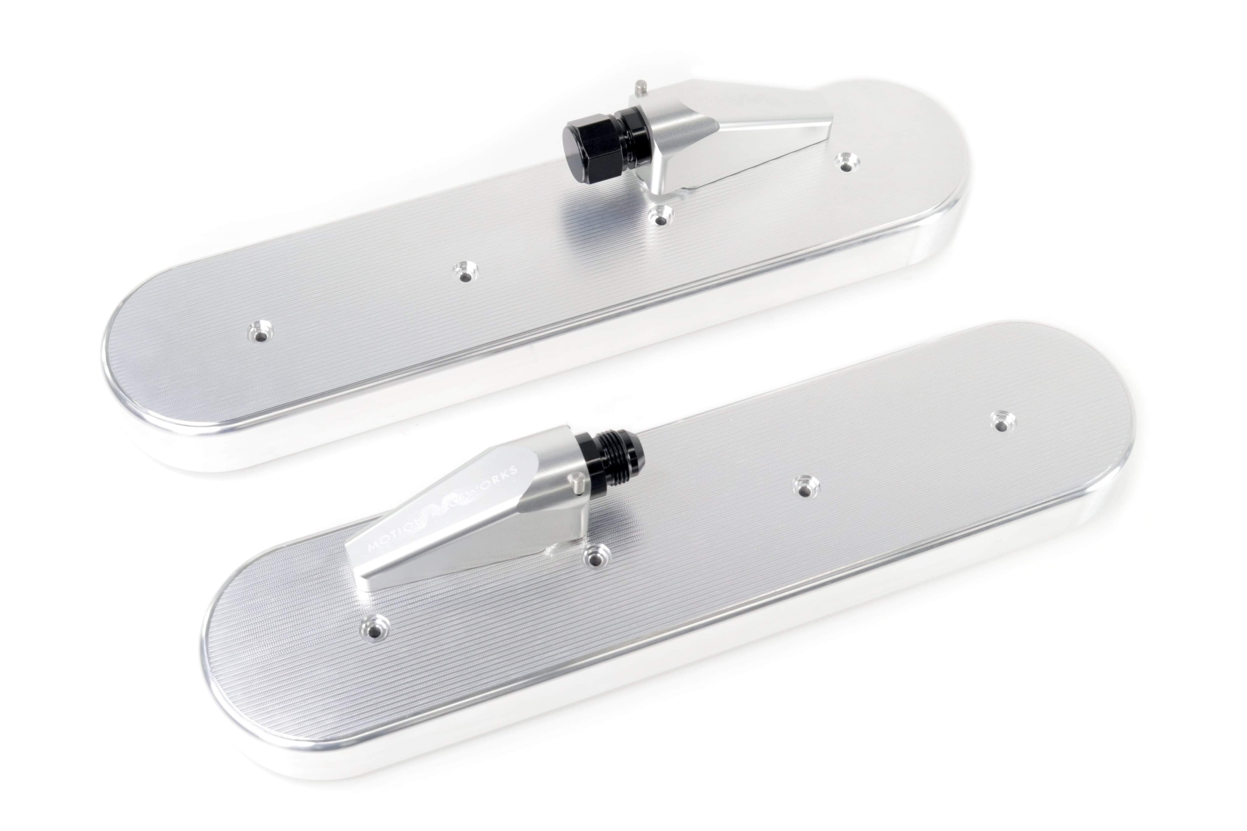 LS Race Billet Aluminum Valve Covers with Motion Quick Release Breathers - High Performance Engine Upgrade for Chevy, Ford, Dodge Muscle Cars & Hot Rods