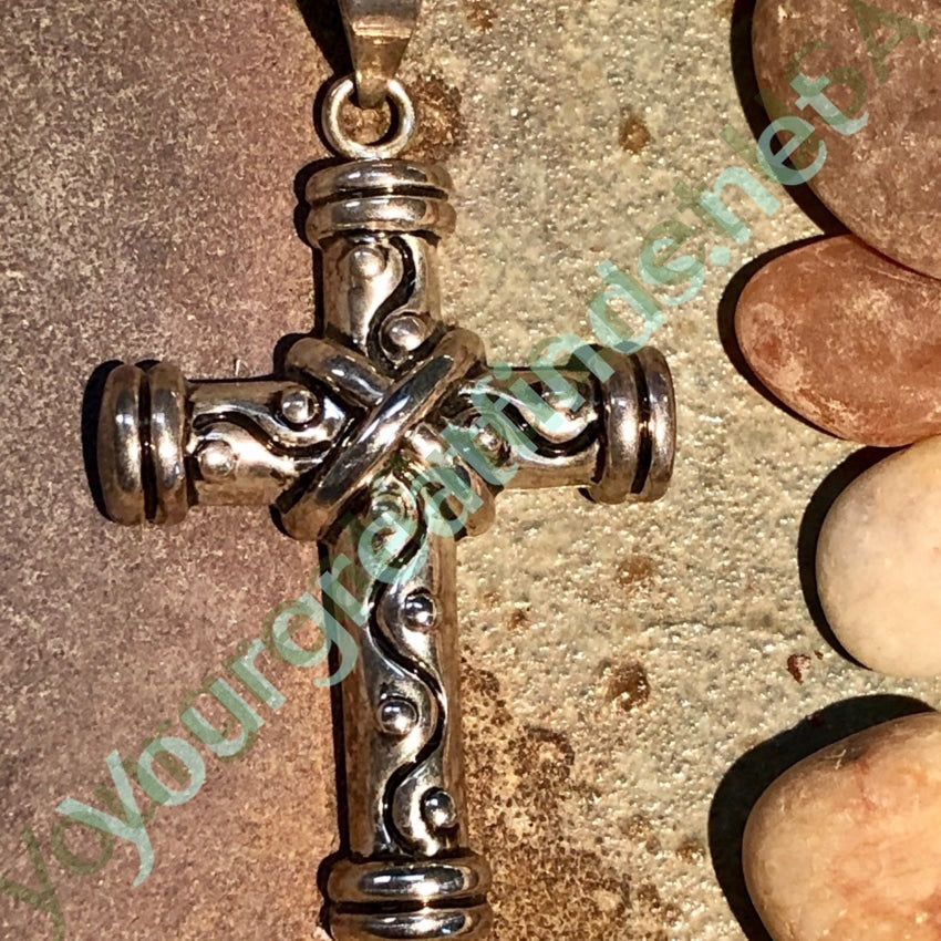 925 Sterling Silver Holy Cross Pendant Necklace for Women & Men - Religious Jewelry Gift for Baptism, First Communion & Everyday Wear