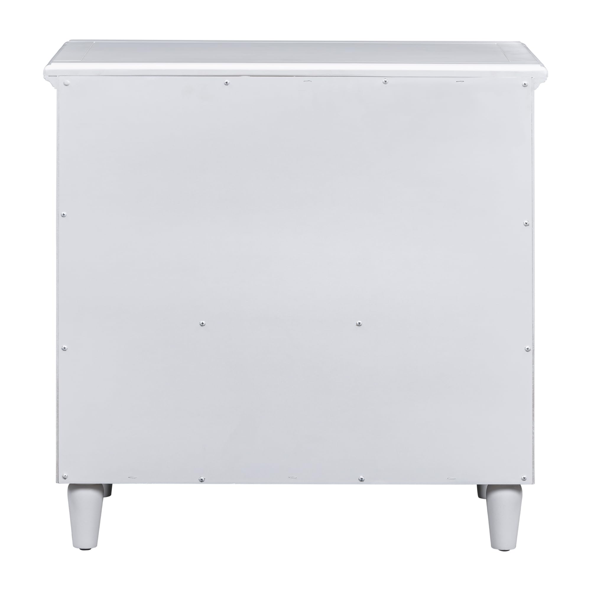 Modern White 3-Drawer Nightstand - Wooden Accent End Table with Storage for Bedroom, Living Room | Small Side Table for Bedside, Sofa & Home Decor