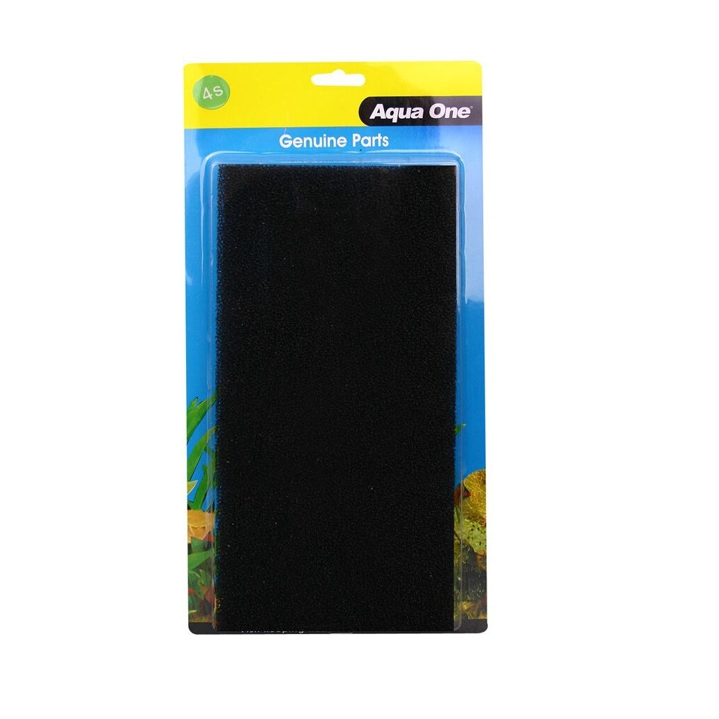 Aqua One Black Filter Sponge for AquaStyle AR850 - 2 Pack (4 Sponges) - High Efficiency Foam for Aquarium Filtration & Fish Tank Maintenance