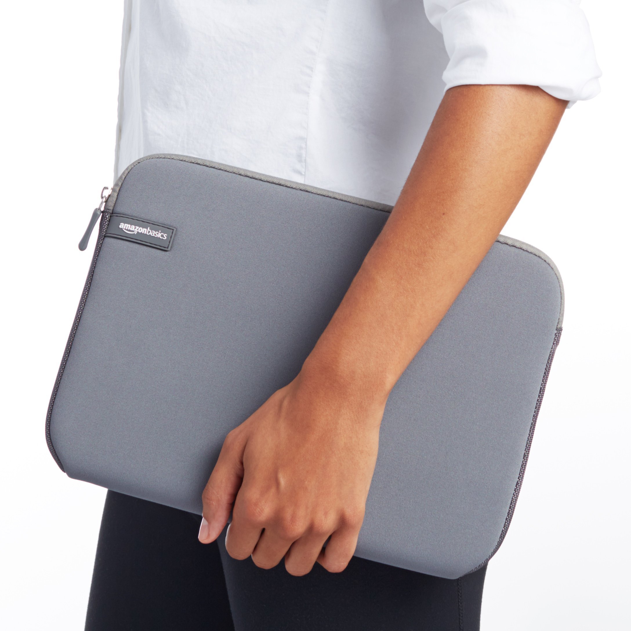 Amazon Basics 11.6-Inch Laptop Sleeve - Protective Neoprene Case for MacBook Air, Chromebook & Ultrabooks - Lightweight & Water-Resistant (Grey) - Perfect for Travel, Office & School Use