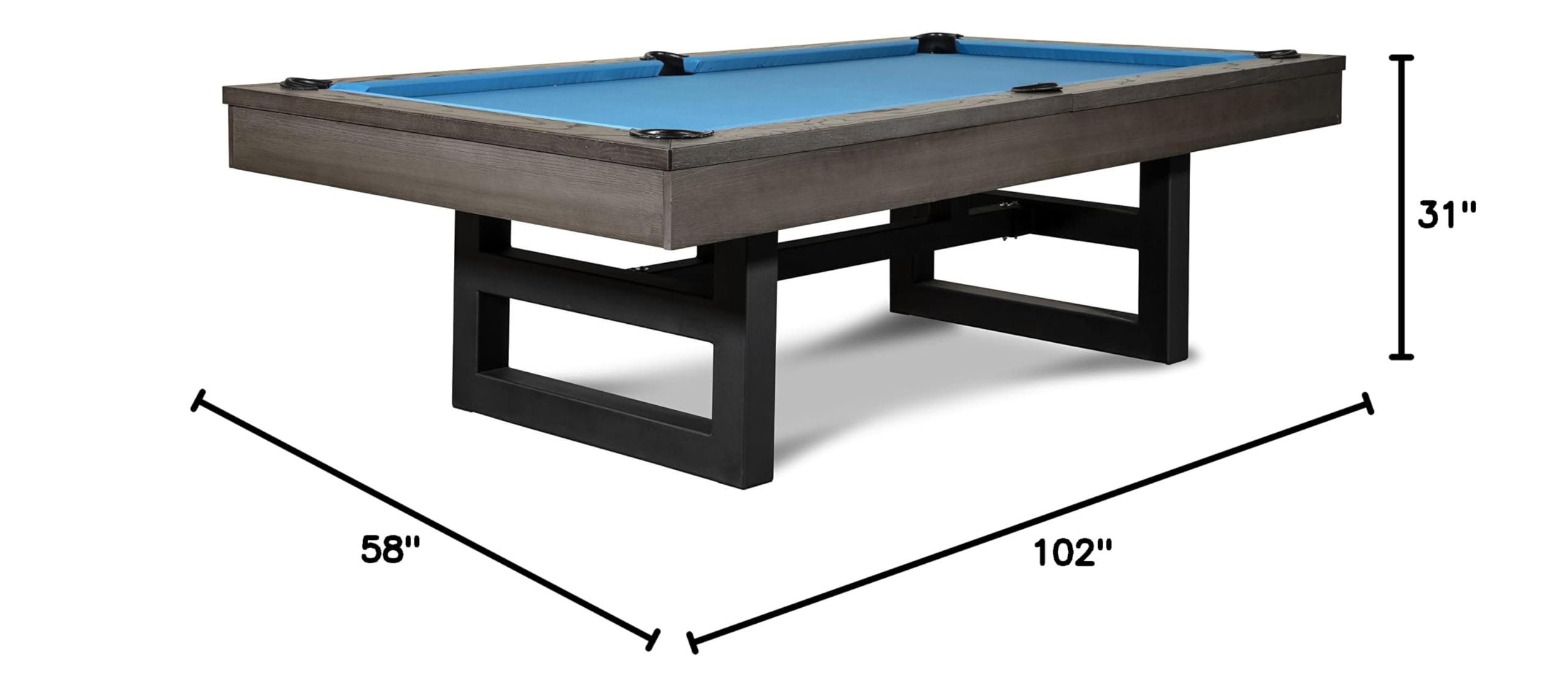 Premium Chino Slate Pool Table with Billiard Balls, Cues & Accessories - Professional 8-Foot Pool Table for Game Rooms, Bars & Home Entertainment