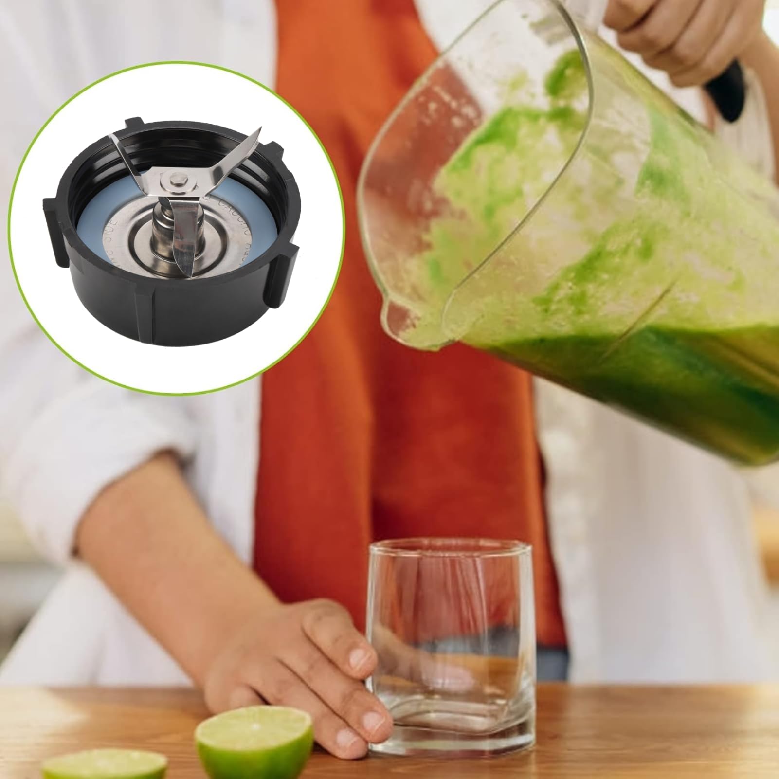 Oster Blender Blade Replacement - Stainless Steel Blender Jar Bottom with Rubber Seal Gasket - Compatible with Osterizer Blenders - Perfect for Smoothies, Shakes & Food Prep