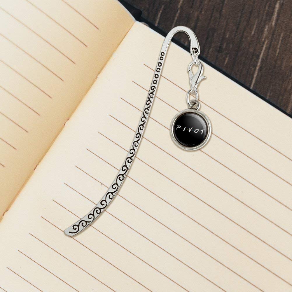 Friends TV Show Inspired Pivot Metal Bookmark with Charm - Perfect for Book Lovers & Collectors - Great Gift for Fans of the Sitcom - Ideal for Reading, Collecting & Displaying