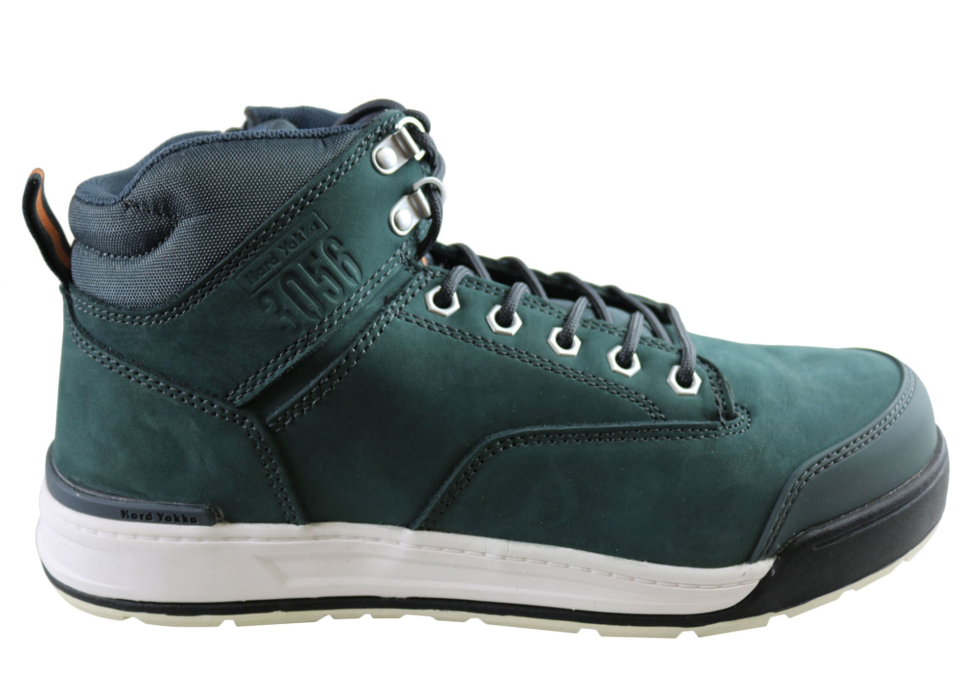 Hard Yakka Men's 3056 Comfortable Side Zip Steel Toe Work Boots - Durable Safety Shoes for Construction, Warehouse & Outdoor Work