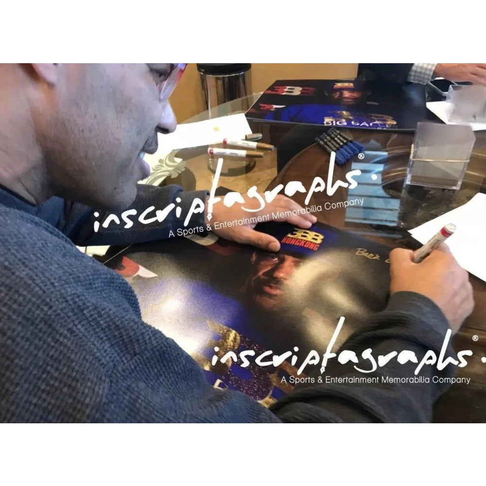 Lavar Ball Hand Signed 16x20 Photo with Inscription #D/65 COA Autograph - Authentic Collectible Basketball Memorabilia for Fans & Sports Enthusiasts