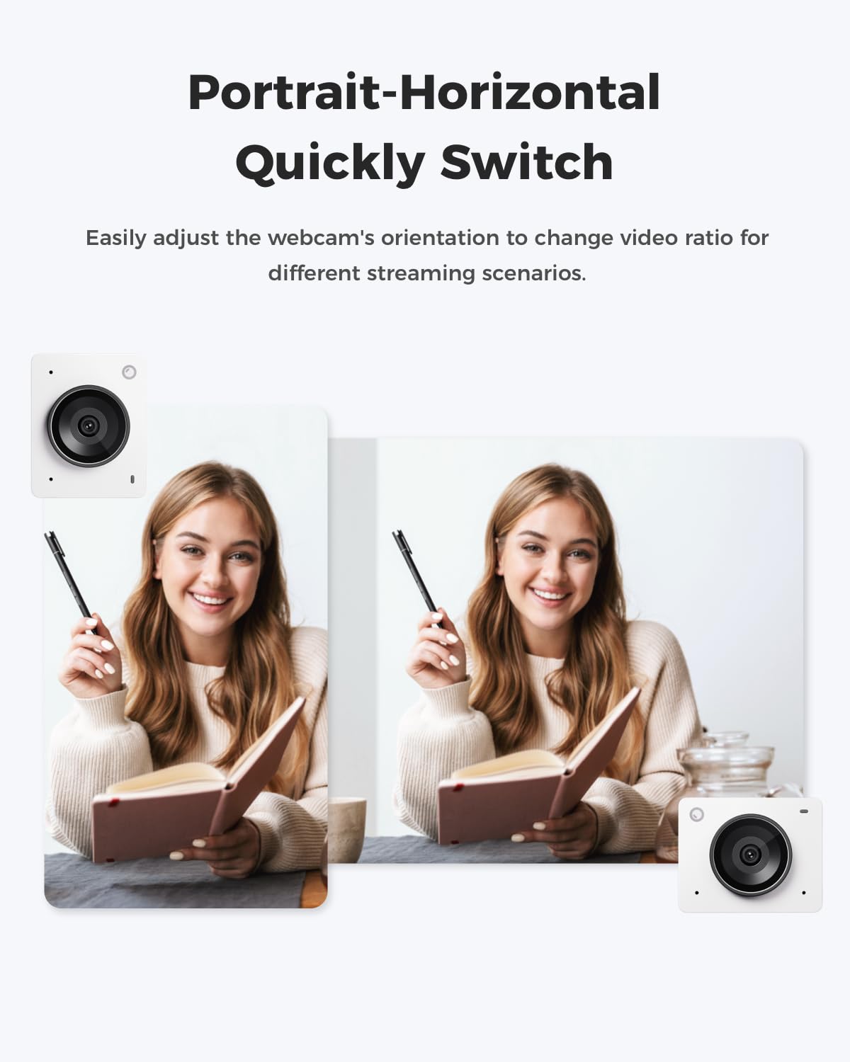 OBSBOT Meet 2-4K Webcam for PC with 1/2