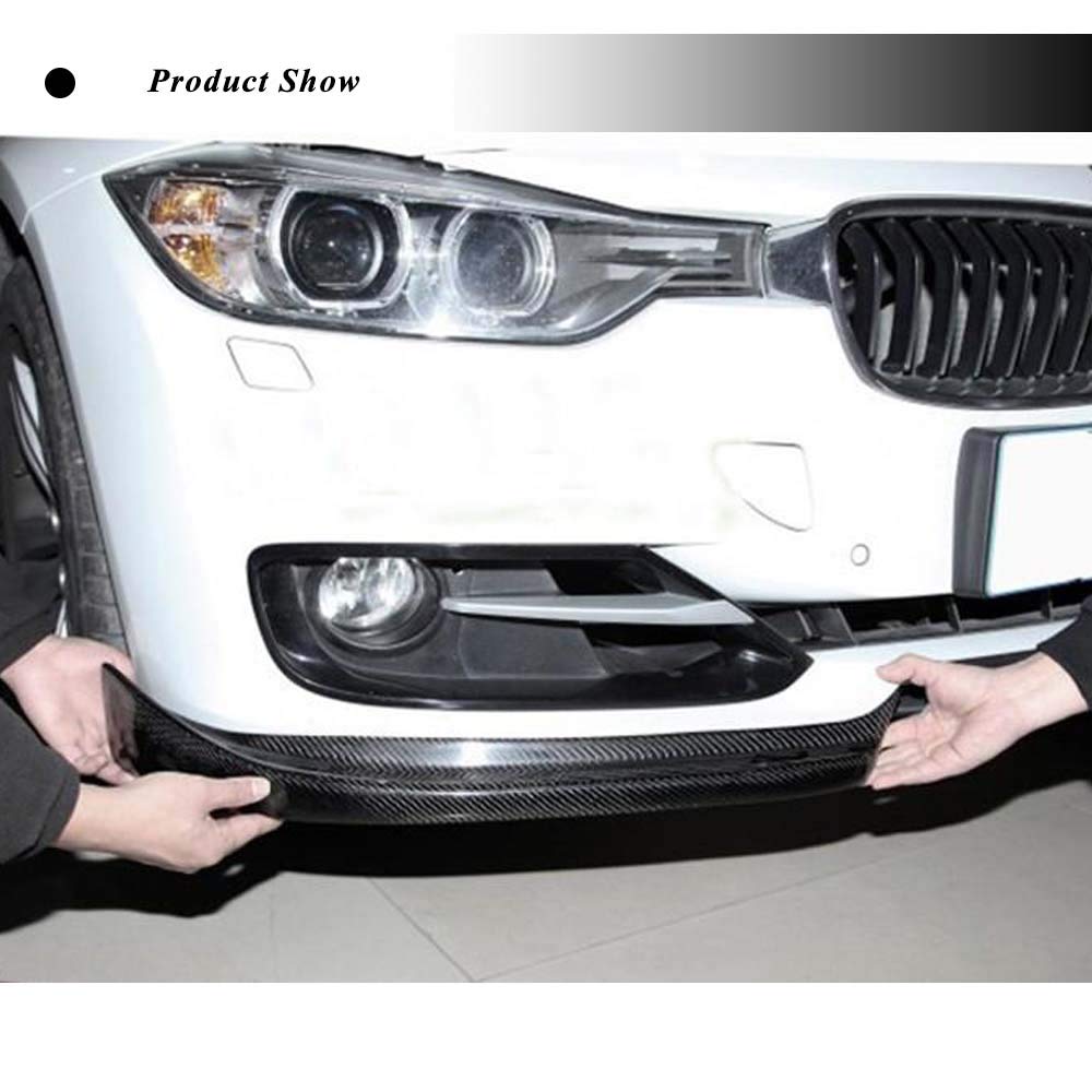 BMW 3 Series F30 Carbon Fiber Front Apron Lip Spoiler - Compatible with 320i 325i 328i 335i Sedan (2012-2015) | Aggressive Styling & Enhanced Aerodynamics for Street Racing & Car Shows