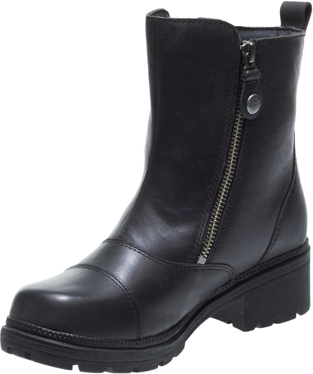 Harley-Davidson Women's Amherst Leather Motorcycle Boots - Stylish & Comfortable Riding Shoes for Casual Wear & Biker Fashion | Perfect for Motorcycle Rides, Daily Outfits & Outdoor Adventures