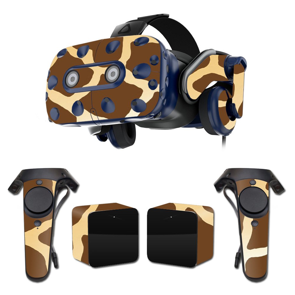 MightySkins Vinyl Decal Wrap Cover for HTC Vive Pro VR Headset - Giraffe Design | Protective & Durable Skin | Easy to Apply & Remove | Made in USA | Perfect for Gaming, VR Enthusiasts & Customization Lovers
