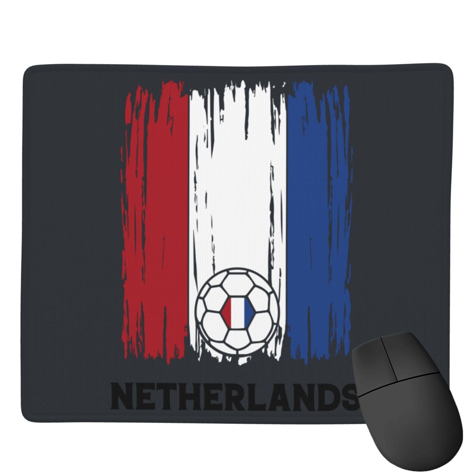 SIYTUAU Netherlands Football Flag Mouse Pad - Waterproof, Non-Slip Rubber Gaming Mouse Pad (7x9 inches) for Laptop, Office & PC Use - Perfect for Soccer Fans, Gamers & Workstations