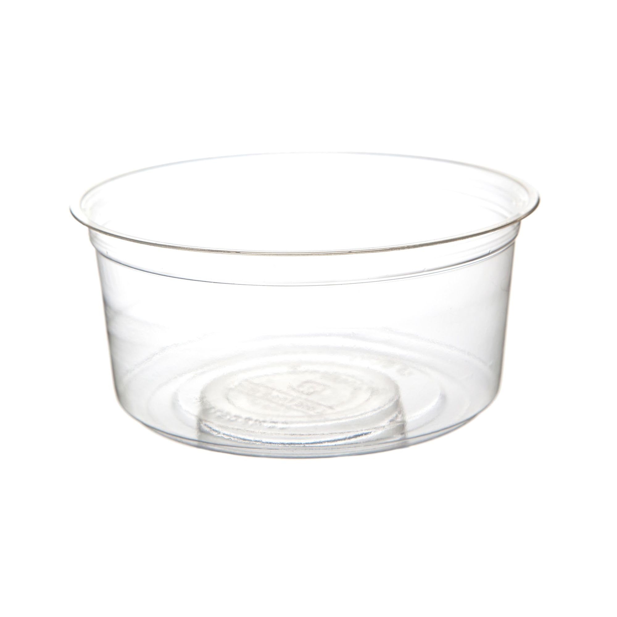 ECO-Friendly 12oz Clear Round Compostable Deli Containers - Case of 500 | PLA Plastic Meal Prep Containers | Plant-Based Renewable Material | Perfect for Food Storage, Takeout, Catering & Eco-Conscious Restaurants