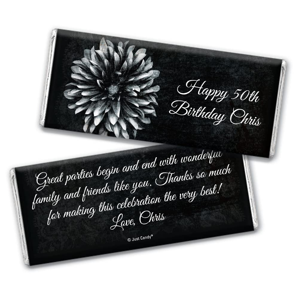 Personalized Birthday Candy Chocolate Bars - Custom Name & Message - 12 Count - Perfect for Parties, Gifts & Celebrations