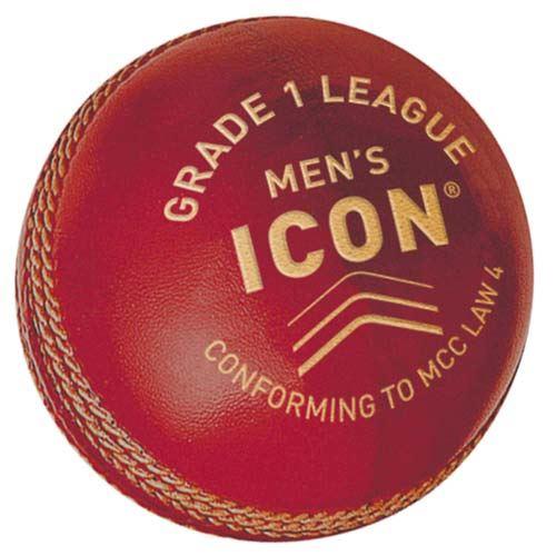 Gunn & Moore Icon Cricket Ball - Premium Leather Cricket Ball for Professional & Amateur Players - Perfect for Matches, Training & Practice Sessions