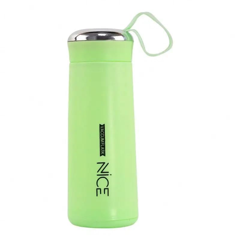Hofex 450ml Insulated Glass Juice Bottle with Leak-Proof Lid - Wide Mouth & Easy Open Design - Inner Glass Outer Plastic for Temperature Retention - Perfect for Smoothies, Cold Brew & On-the-Go Hydration