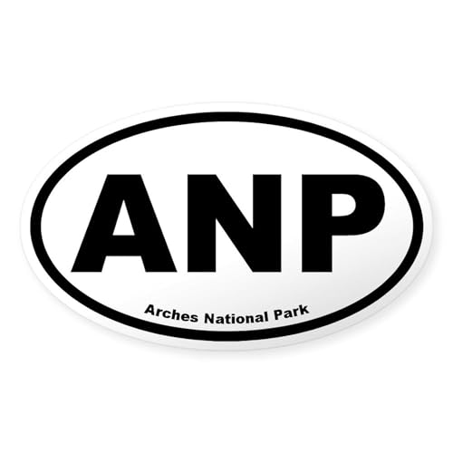 Clear - Arches National Park Oval Sticker
