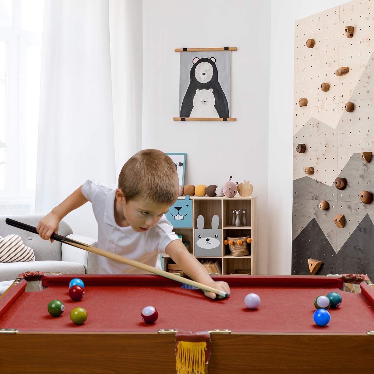 Gymax Mini Pool Table - 24