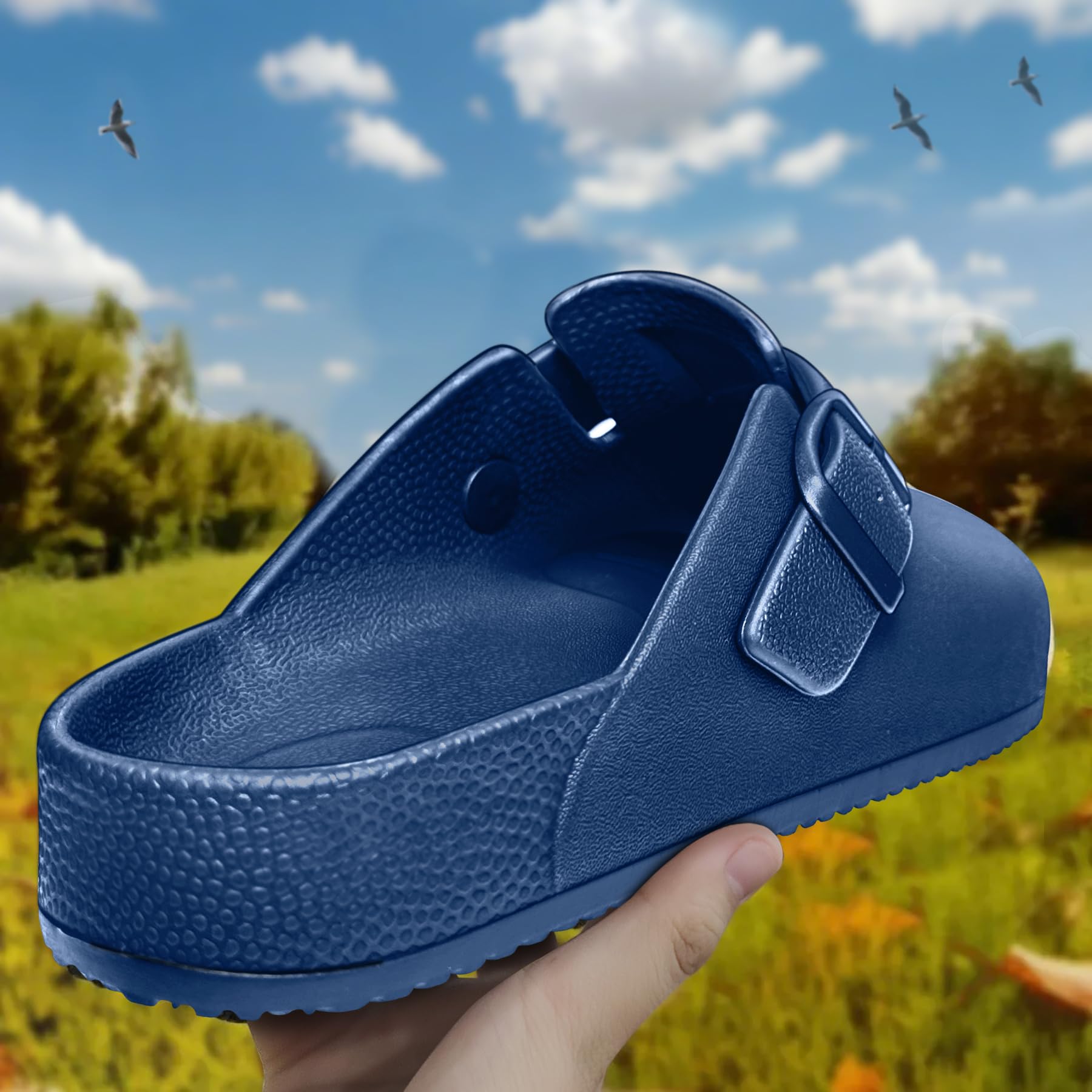 BigAnt Women's Slip-On Clogs - Comfortable Nurse Shoes for Healthcare Workers, Garden & Work Mules - Non-Slip Indoor/Outdoor Shoes for Hospital, Clinic & Yard Work