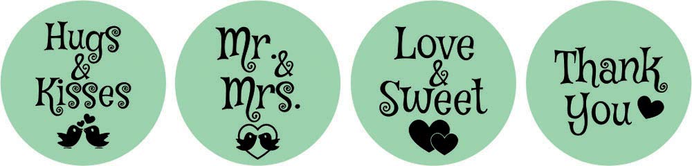 Wedding Chocolate Candy Labels 190pcs - Party Favors for Wedding & Events