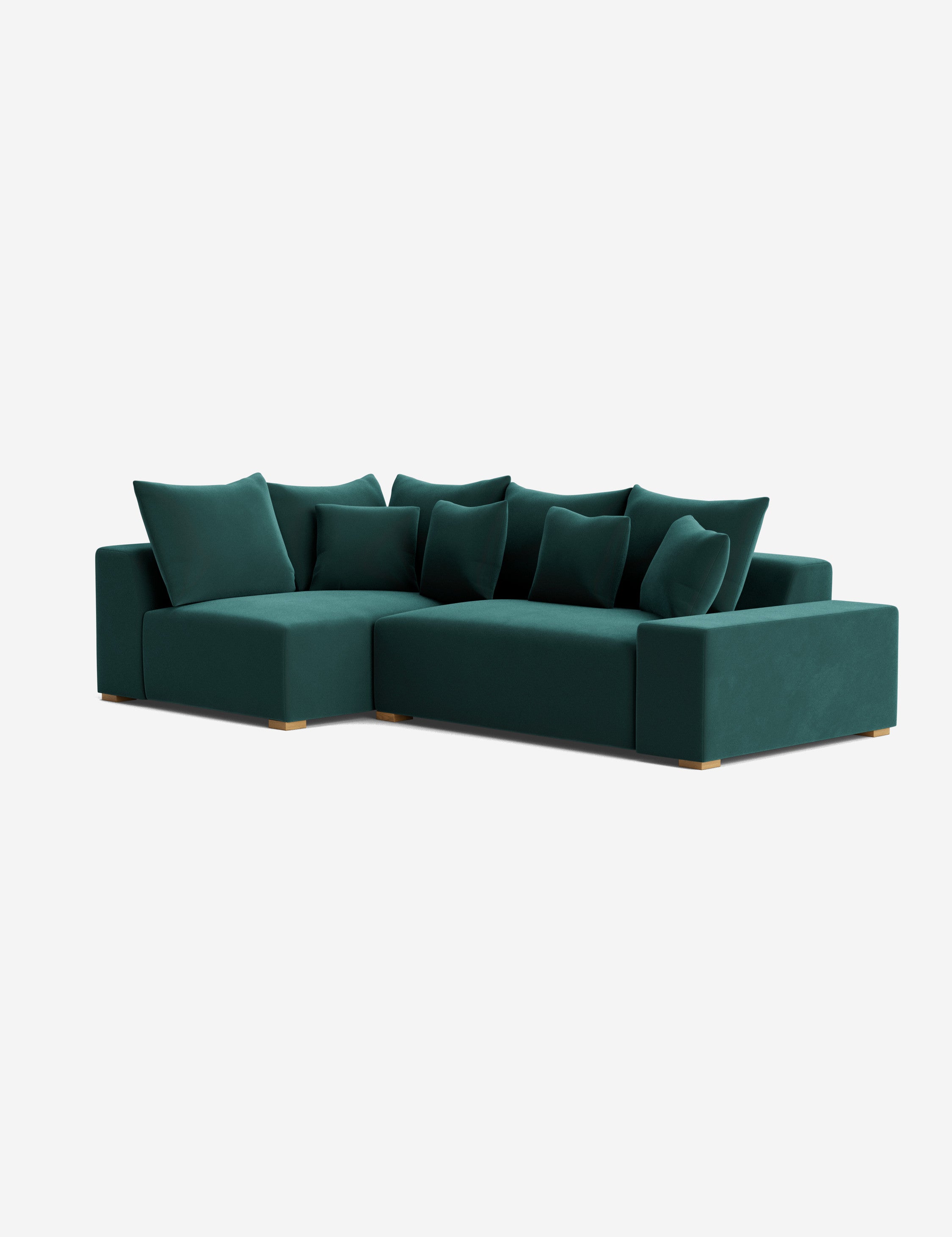 Stylish Clayton Sectional Sofa - Modern L-Shaped Couch for Living Room, Home Theater & Lounge Areas | Comfortable Fabric Upholstery & Spacious Seating