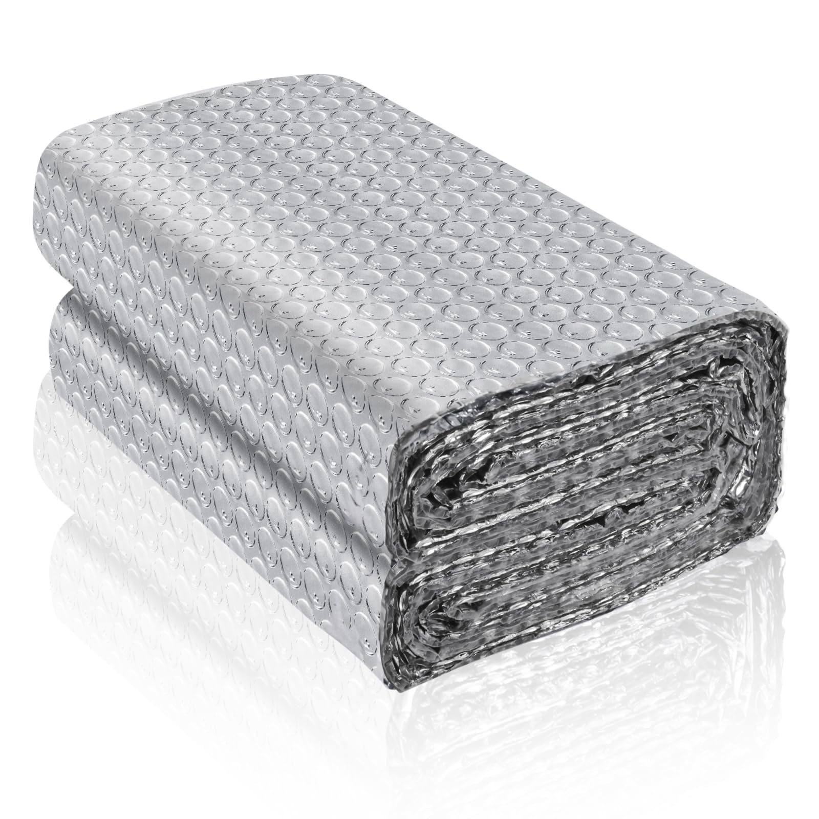 Reflective Foil Insulation Roll - Double Layer Bubble Wrap Radiant Barrier for RV, Home & Windows - Weatherproof, Thermal Insulation Sheet (59