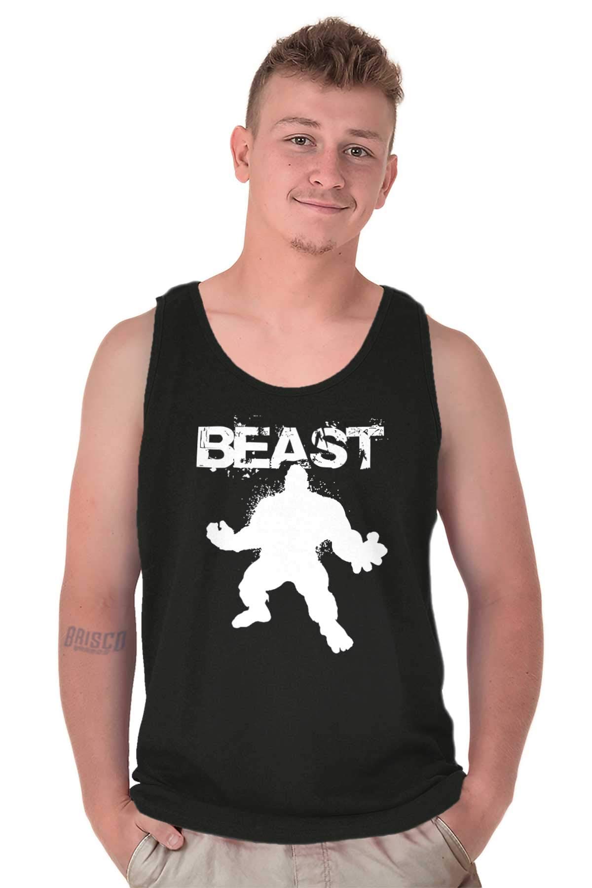 Brisco Brands Beast Gym Fitness Tank Top for Men - Sleeveless Workout Tee for Bodybuilding & Weightlifting | Perfect for Gym, Training & Fitness Enthusiasts