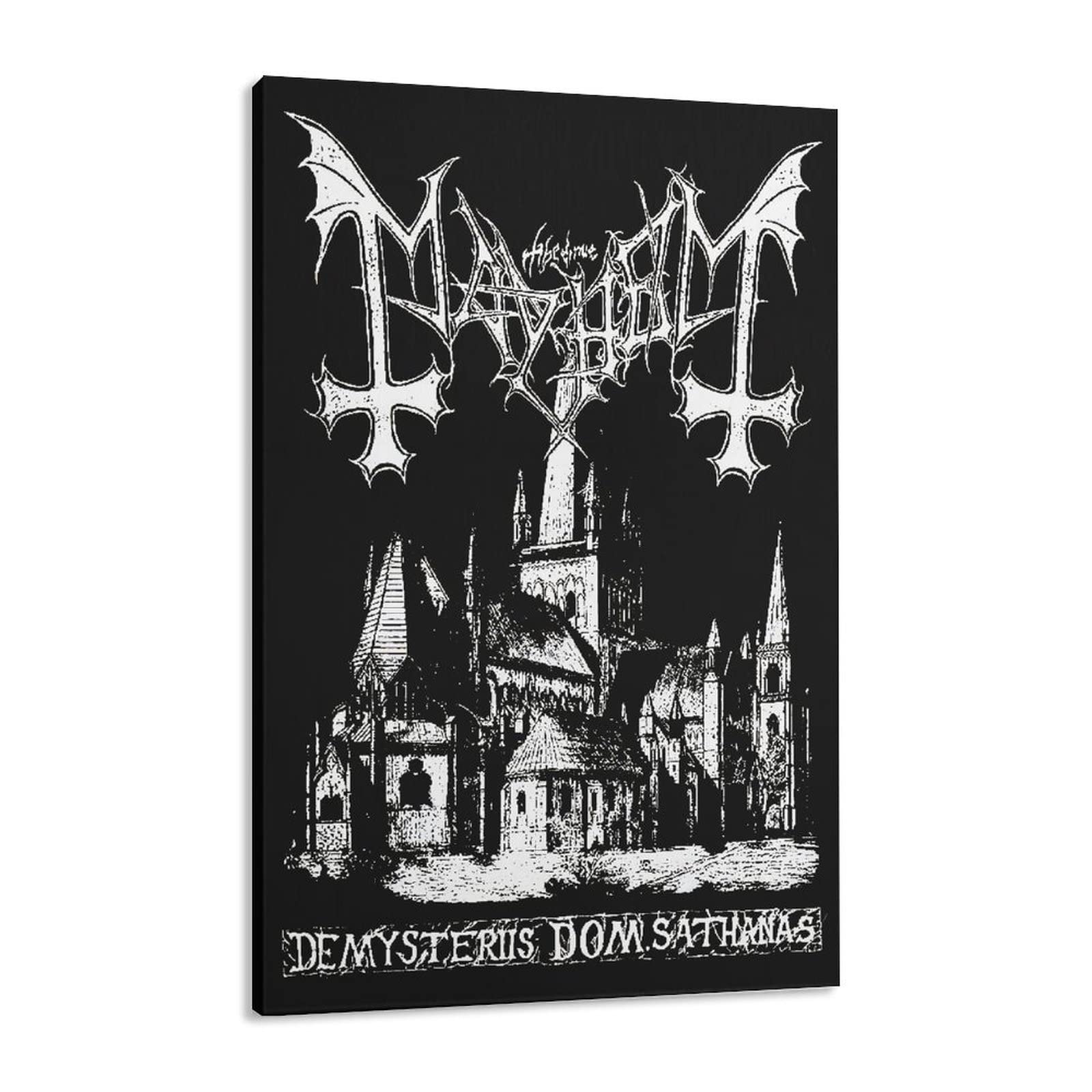 LINCANFEITTT Mayhem Canvas Poster - 12x18inch (30x45cm) Sports Landscape Wall Art for Bedroom & Office Decor - Framed Modern Gift for Men & Women - Perfect for Home, Gym, or Game Room Decoration
