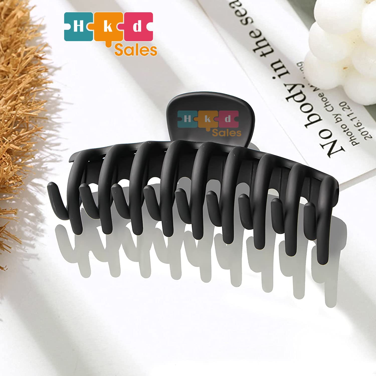 Stylish Acrylic Hair Clips for Women - Large Hair Claw Clips (Pack of 4) - Perfect for Daily Use, Ponytails, Buns & Updos - Hair Accessories for Women
