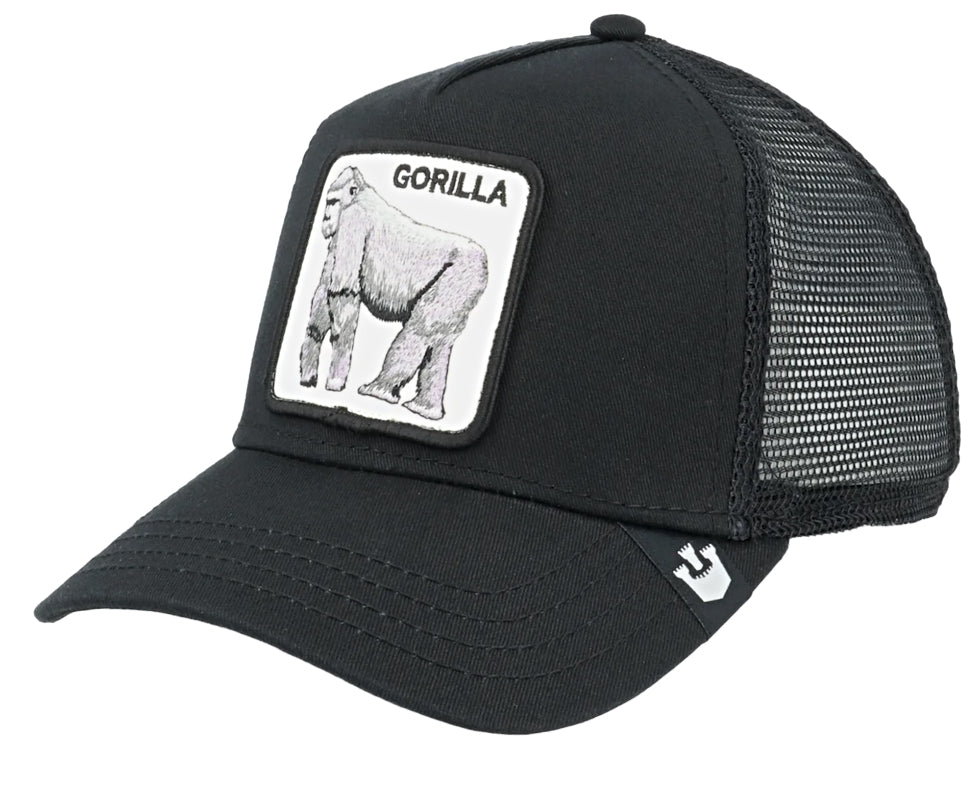 Goorin Bros 'The Gorilla' Black Trucker Style Baseball Cap for Men - Stylish & Breathable Mesh Back Hat for Outdoor Activities, Sports & Casual Wear