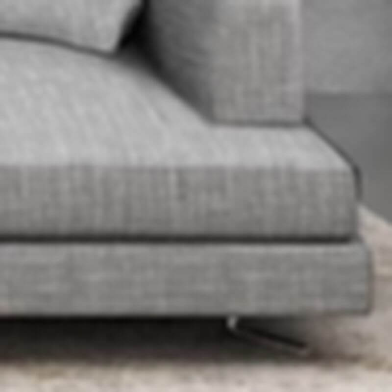 L-Shaped & Straight Latex Sofa Recliner Set with Square Arms, Pillow Back & Removable Slipcover - 2-Piece Living Room Furniture for Small Spaces & Home Theater Comfort