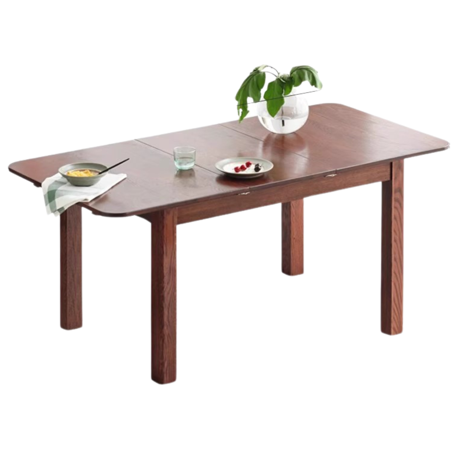 47.2-63x31.5x29.5 inch / 120-160x80x75 сm / Walnut Color / Dining table