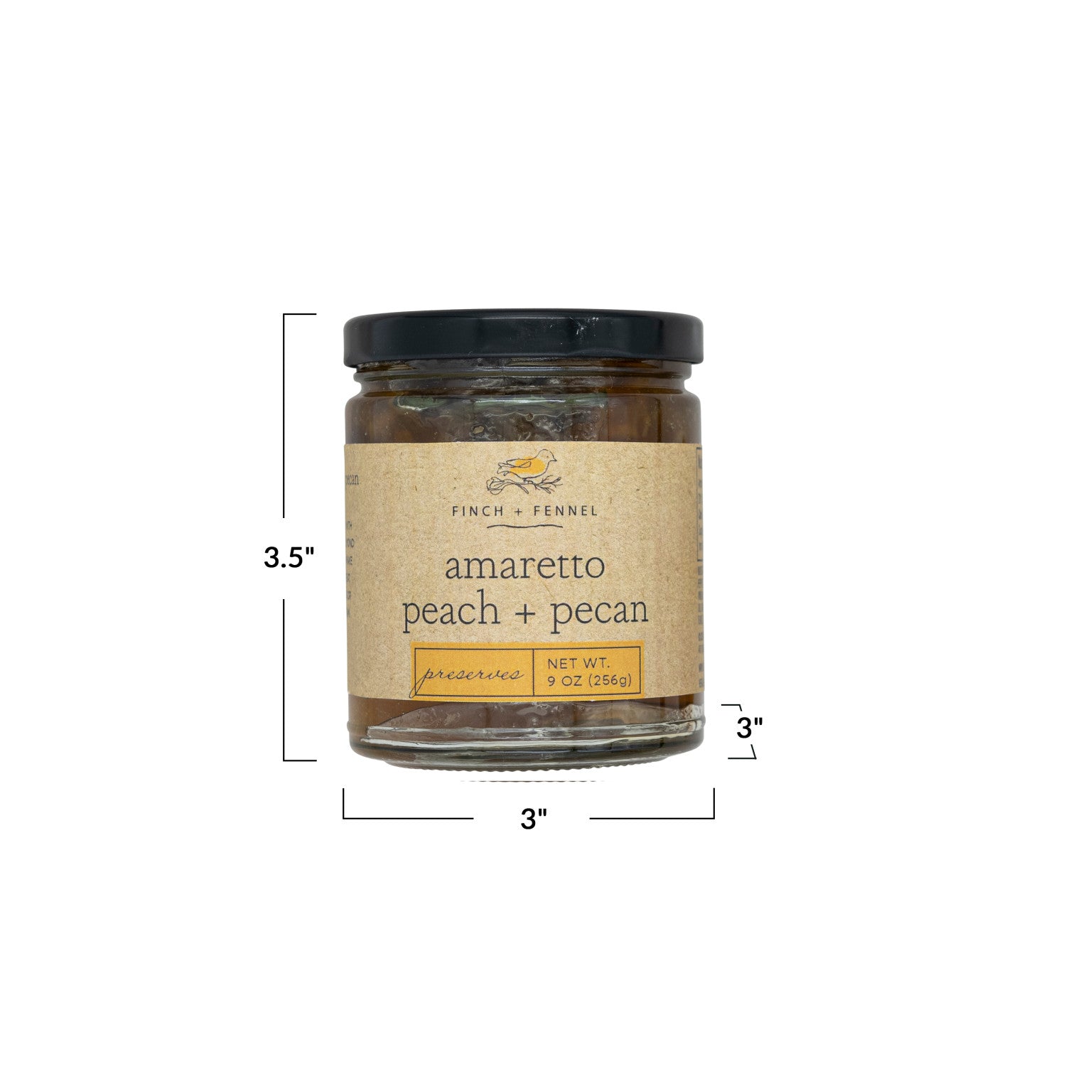 Delicious Amaretto Peach Pecan Preserves - Gourmet Fruit Spread for Toast, Desserts & Cheese Platters - Perfect Breakfast & Gift Idea