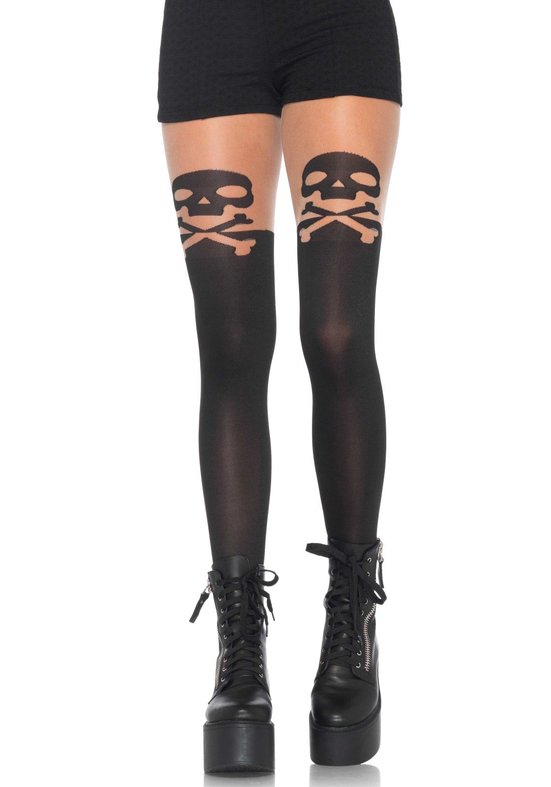 Leg Avenue Women's Gothic Skull Print Costume - One Size Fits Most - Perfect for Halloween, Cosplay, and Themed Parties