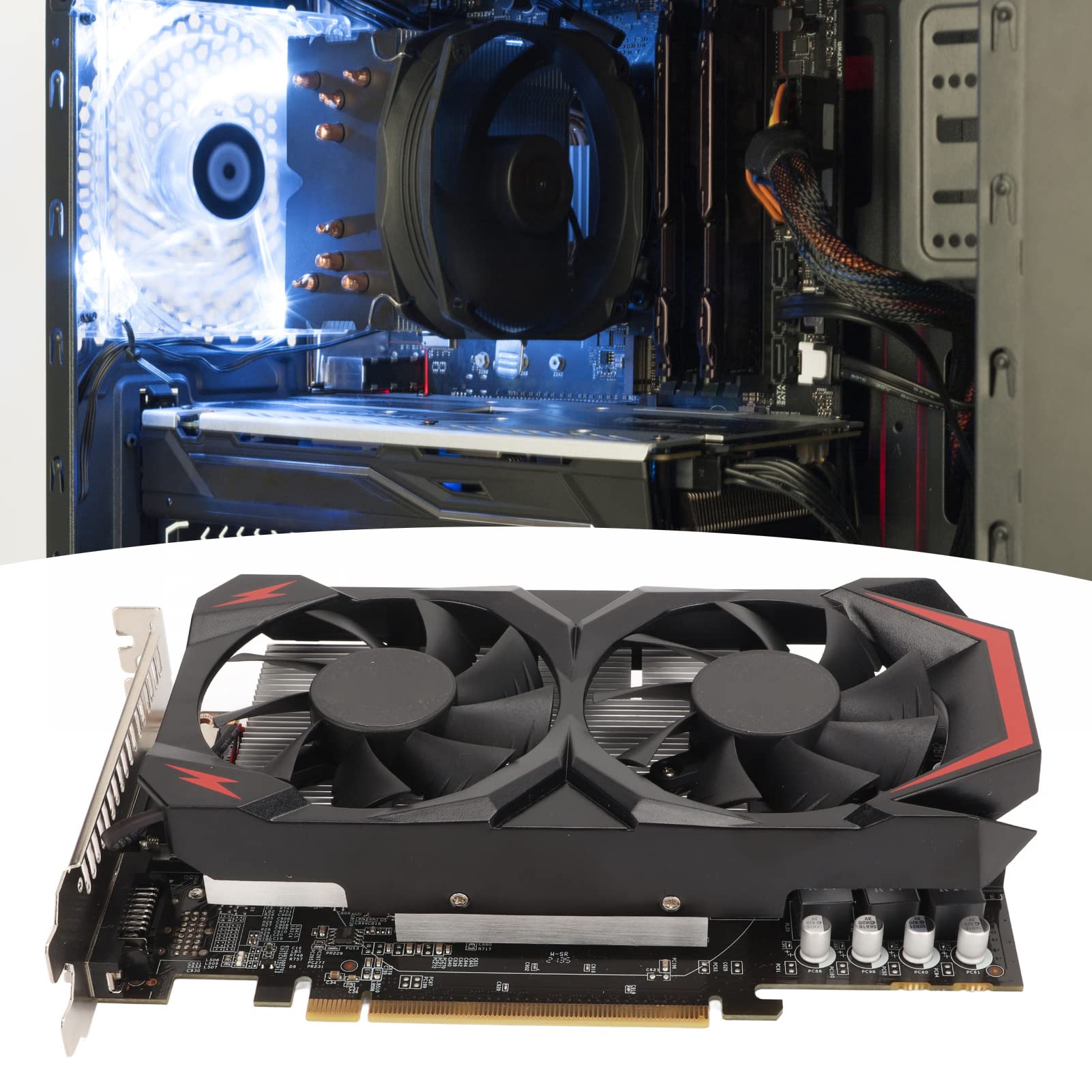1.5GB GDDR5 192Bit Gaming Graphics Card - 3760MHz Memory Clock, 3 Output Ports (DVI/VGA), HDR Technology & Dual Cooling Fans for PC Gaming - Perfect for Esports, VR & 4K Gaming