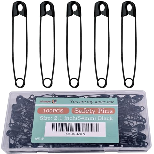 2.1in Black-100pcs