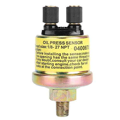 Universal 1/8 NPT Car Engine Oil Pressure Sensor - Acouto High Performance Aftermarket Gauge Replacement for Automotive & Truck Engines | Perfect for Engine Monitoring & Maintenance