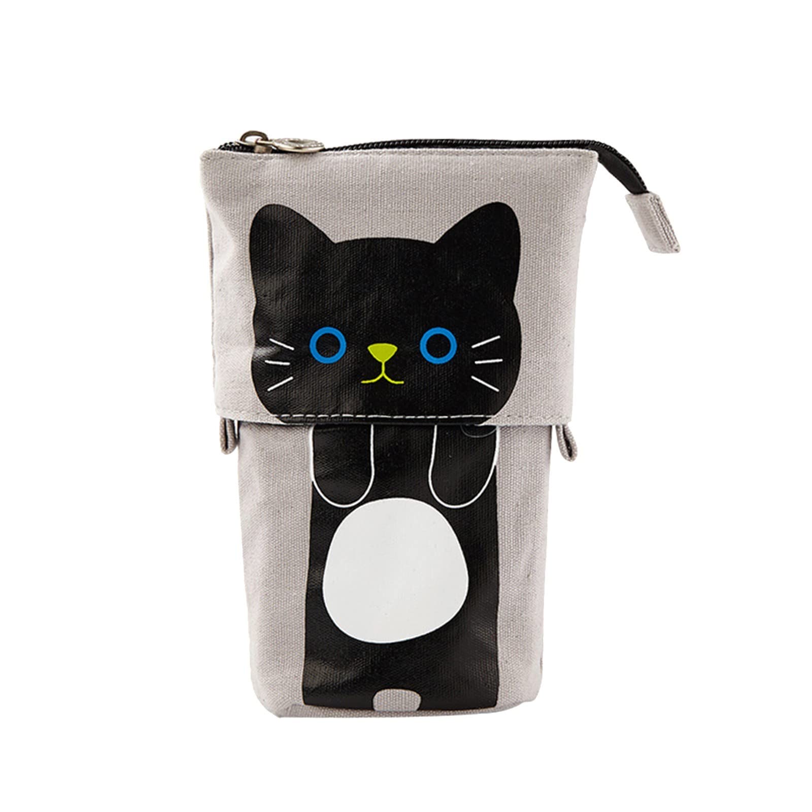 Unique Telescopic Cat Sliding Pencil Case - Expandable Stationery Storage Box for School & Office Supplies | Perfect for Students, Artists & Work Desks