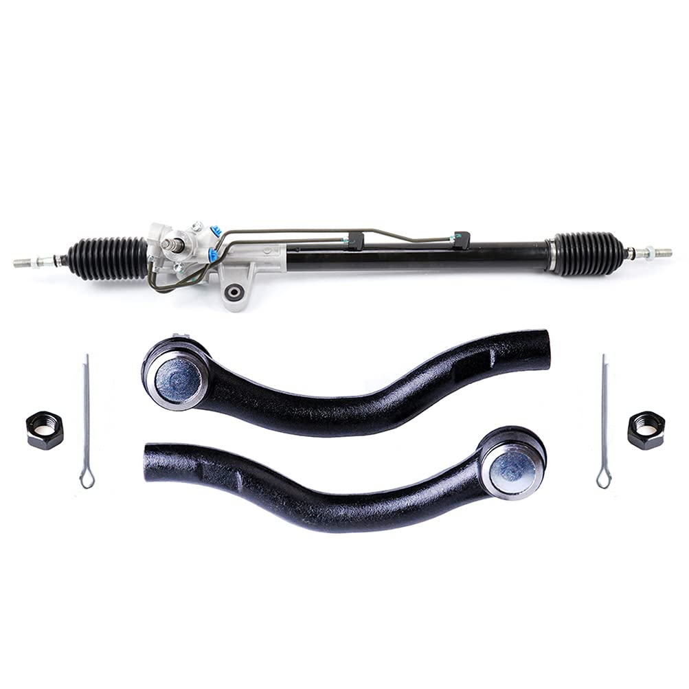 CTCAUTO Power Steering Rack & Pinion Assembly with 2 Outer Tie Rods for 2003-2007 Honda Accord - Perfect for Smooth Steering & Precise Handling on City Roads & Highways