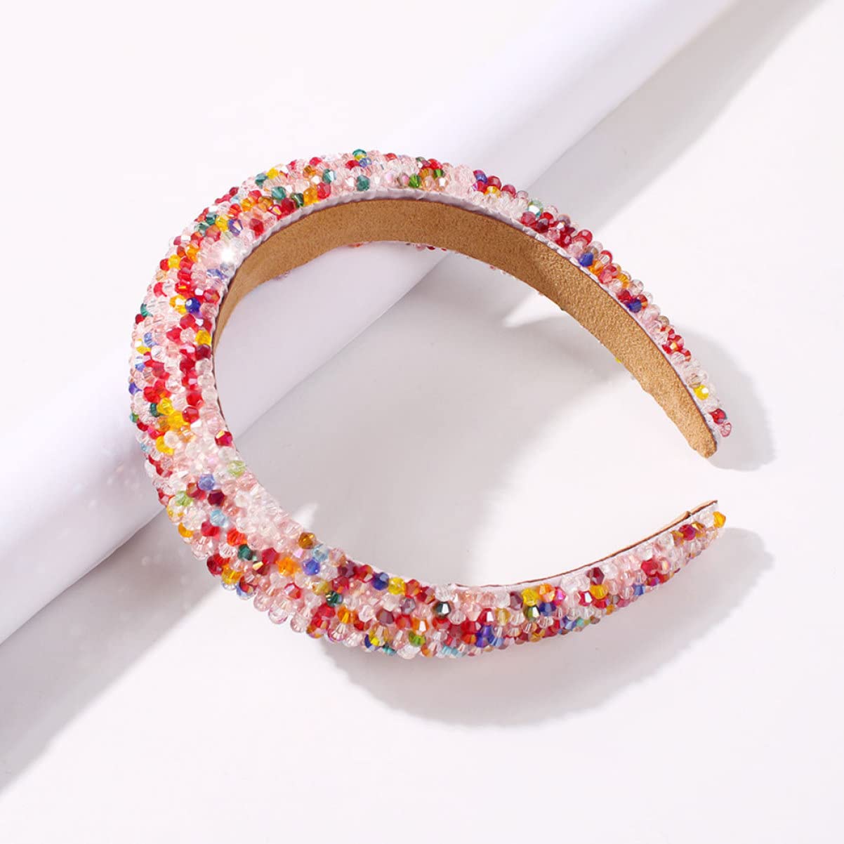3 Pcs Crystal Wedding Hair Hoop Headbands for Women & Girls - Rhinestone Bridal Hair Accessories for Weddings, Parties & Special Events