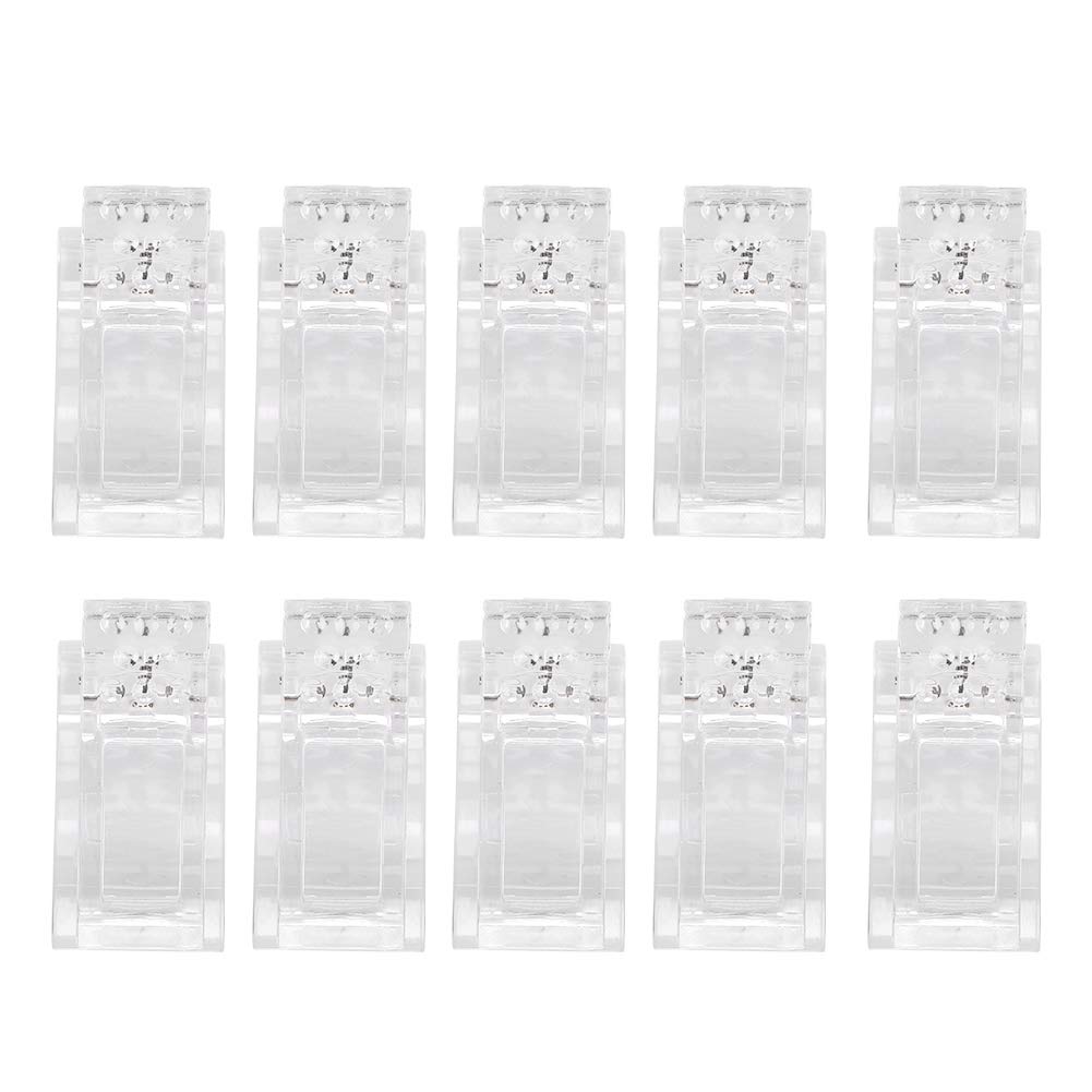 Painless Nail Tips Clips for Gel Polish - Quick Building Mold Clips for Professional Nail Design | Perfect for Salon, DIY Manicures & Nail Art at Home