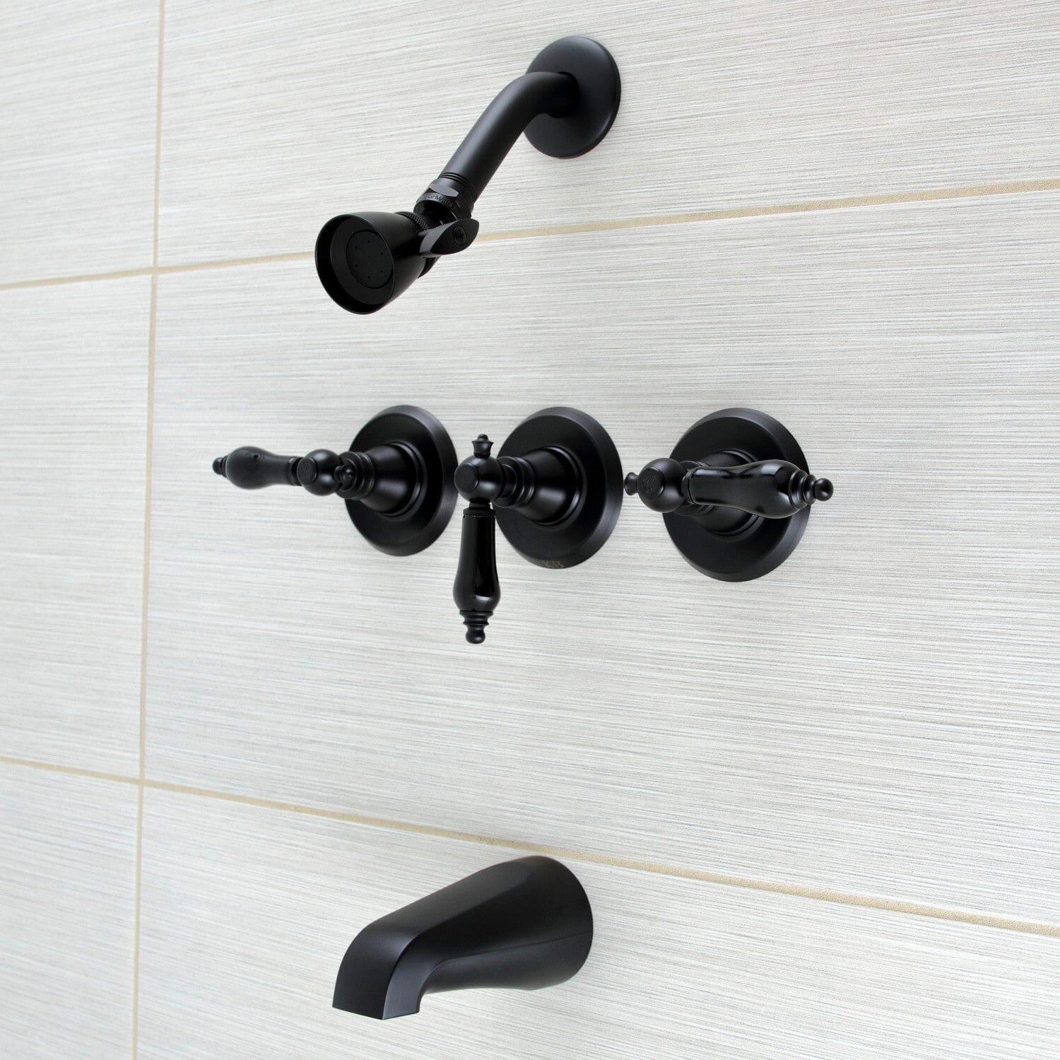 Duchess Triple Handle Tub and Shower Faucet - Vintage Style Bathroom Fixture for Classic & Modern Homes | Perfect for Bathroom Renovations & Spa-Like Showers