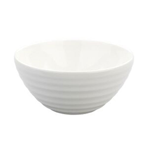 Ariane 020504 Artisan Rim Full Bowl - 15.25 oz Ceramic Soup Bowl Set of 4 for Home Dining, Restaurant & Catering Use