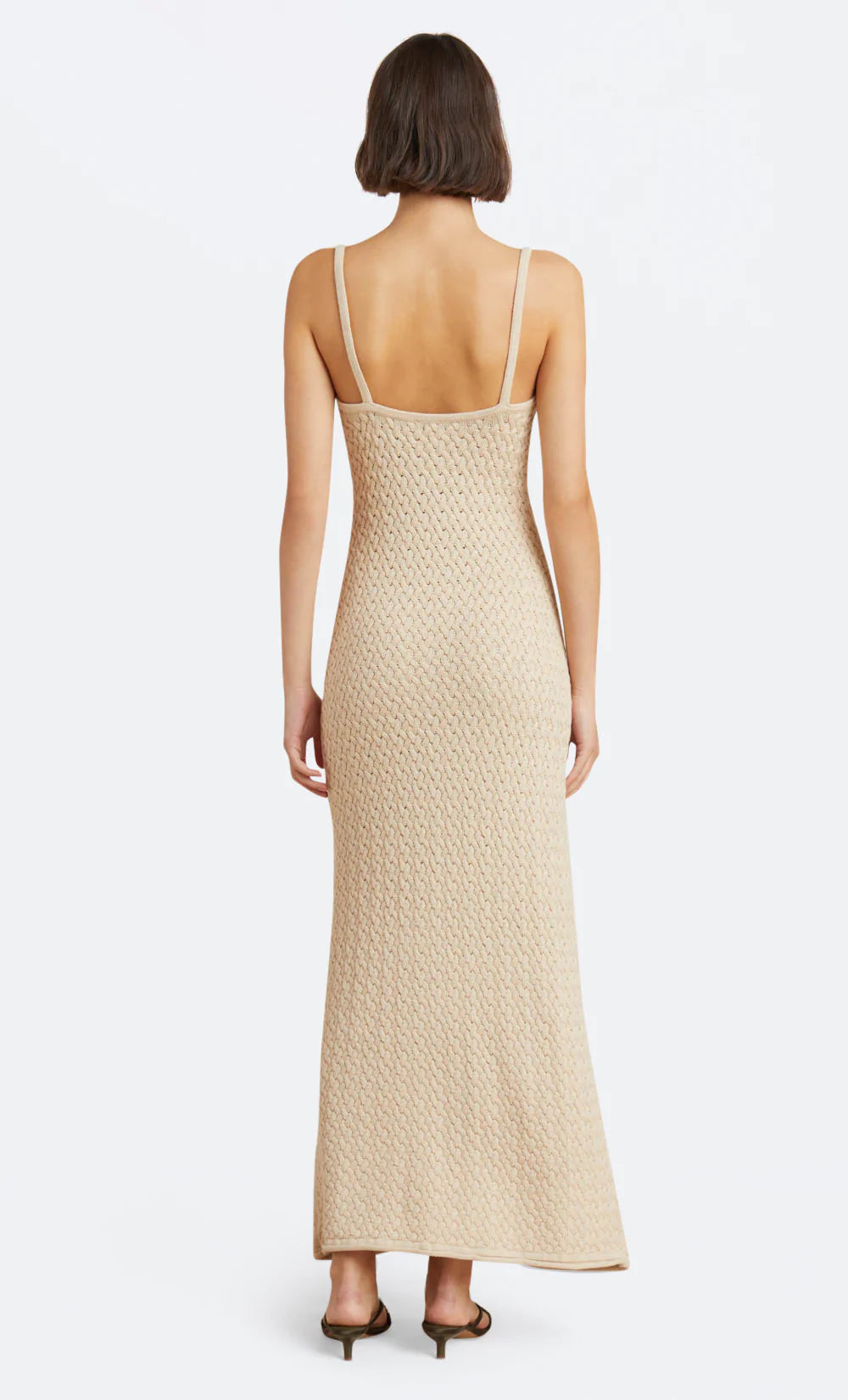 Effie Knit Key Maxi Dress for Women - Elegant Long Sleeve Bodycon Dress for Party, Wedding & Evening Events