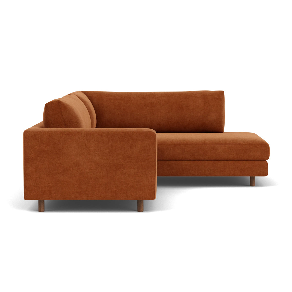 Douglas Fabric Right Corner Sofa - Modern L-Shaped Sectional Couch for Living Room, Small Spaces & Apartments | Comfortable Upholstered Furniture for Family Gatherings & Movie Nights
