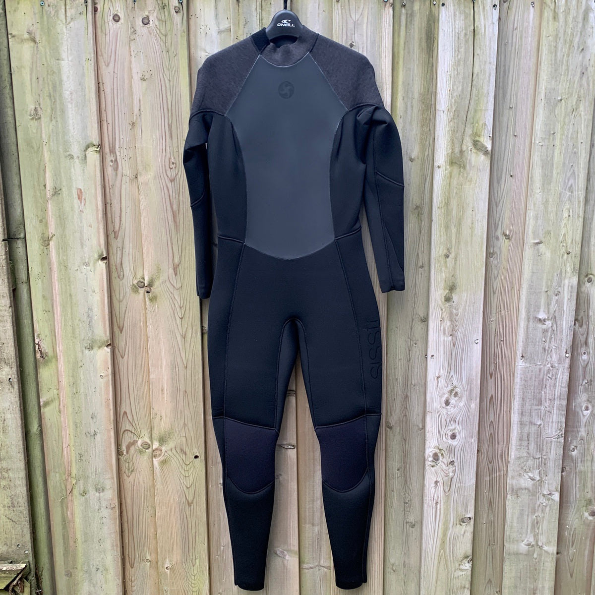 4/3mm SisstrEvolution 7 SEAS Back Zip Full Wetsuit for Men & Women - Premium Black Heather Neoprene Diving Suit for Surfing, Scuba Diving & Water Sports