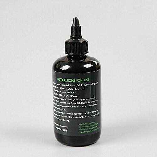 Professional Illusionist Magic Tattoo Stencil Transfer Gel - Dark & Clean Stencils, Long-Lasting Formula (1oz) for Tattoo Artists & Beginners - Perfect for Tattoo Practice, Studio Work & Body Art Design
