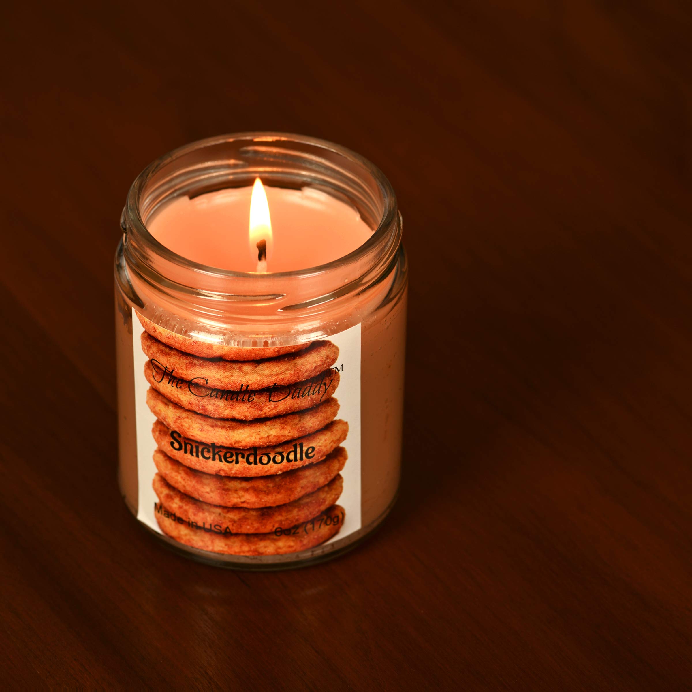 The Candle Daddy 6oz Aromatherapy Jar Candle - Rich Snickerdoodle Scent, Handmade in USA | Perfect for Relaxation, Home Decor & Gift Giving