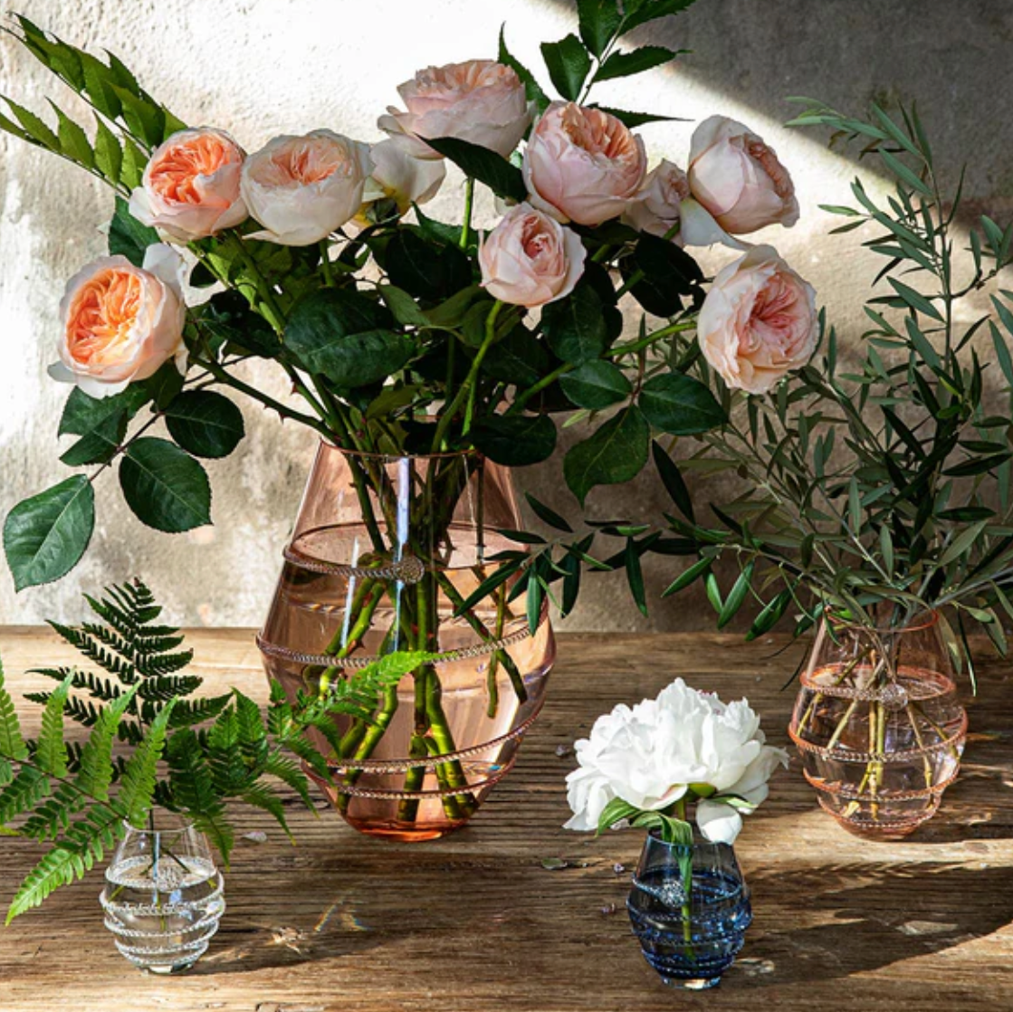 Juliska Amalia 11 Inch Decorative Ceramic Vase - Elegant Home Decor for Living Room, Dining Table & Wedding Centerpieces