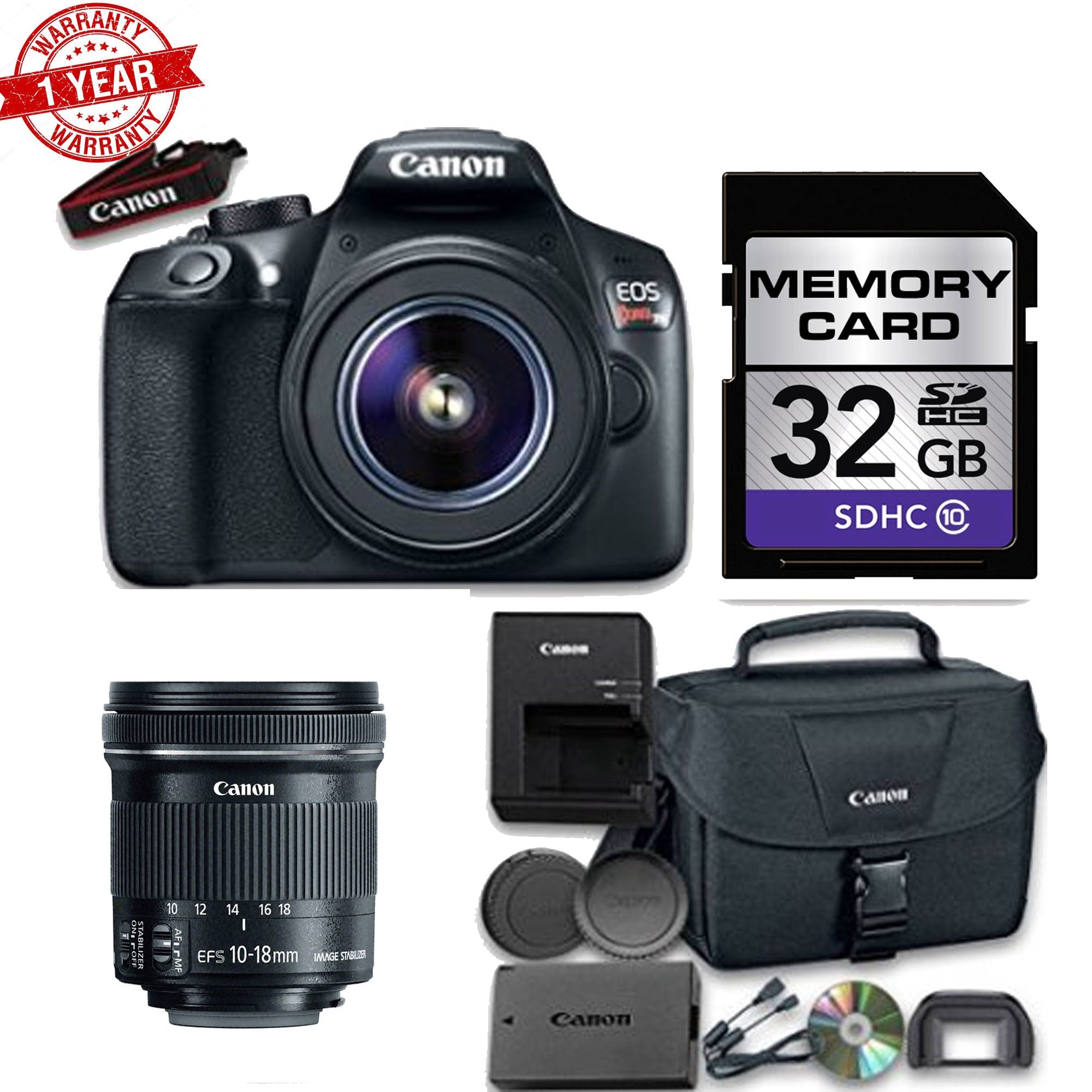 Canon EOS Rebel T6/2000D DSLR Camera Bundle with EF-S 10-18mm f/4.5-5.6 IS STM Lens | Professional Photography Kit for Beginners, Travel & Vlogging | Includes Wide-Angle Lens for Stunning Landscapes & Group Shots