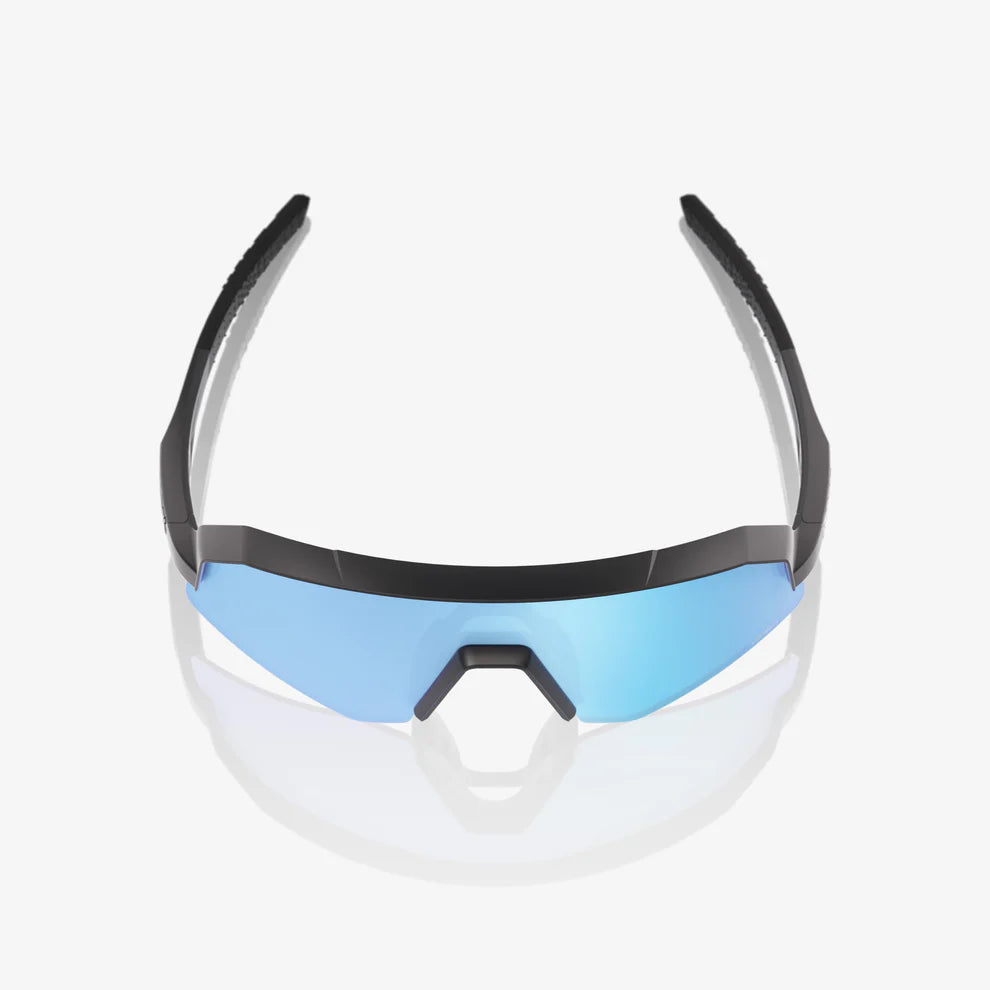 100% UV Protection Sunglasses for Youth - SLENDALE Matte Black Frame with HiPER Blue Multilayer Mirror Lens | Trendy Outdoor Sports & Driving Shades